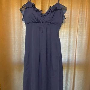 Attention adjustable strap flowy dress